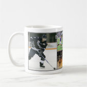 Mug Trois photo meilleur papa dans le monde entier caf (Gauche)