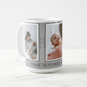 Mug Trois photos Collage Première Fête des mères (Devant gauche)