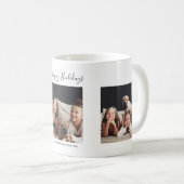Mug Trois photos de Noël personnalisées (Devant droit)