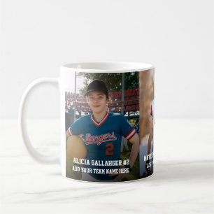 Mug Trois photos de sport   Aimant photo personnalisé