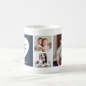 Mug Trois photos et un coeur | Meilleur papa (Centre)