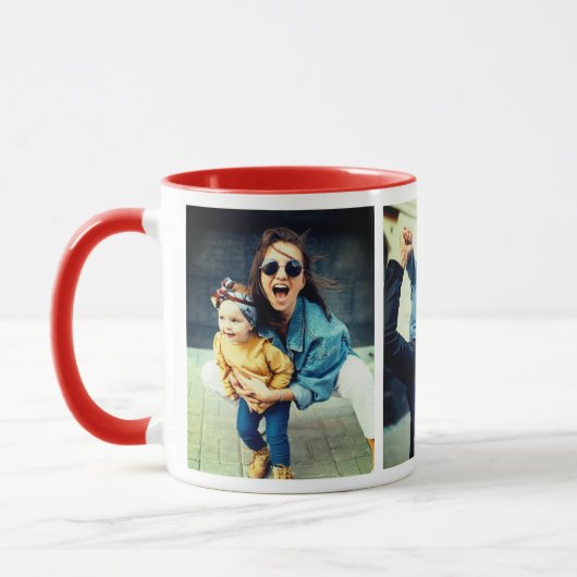 Mug Trois photos personnelles (Gauche)
