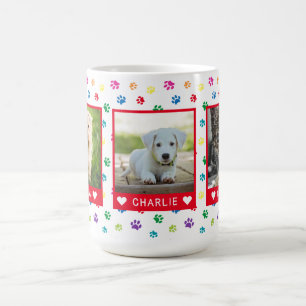 Mug Trois Photos pour animaux de compagnie Noms Emprei