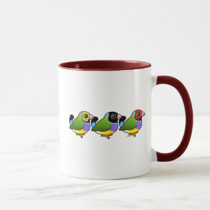 Mug Trois pinsons de Gouldian