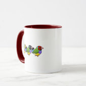 Mug Trois pinsons de Gouldian (Devant gauche)