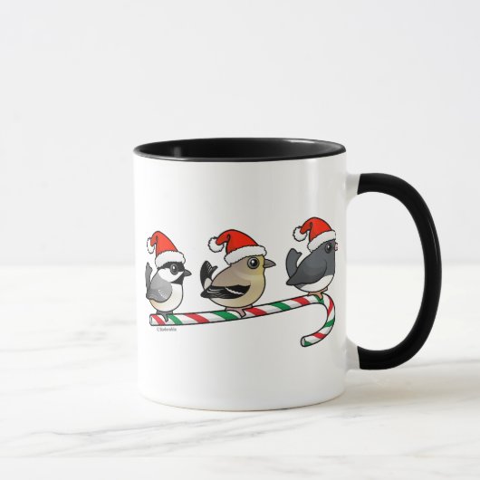 Mug Trois pinsons (US) de Noël (Droite)