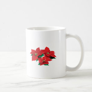 Mug Trois Poinsettias rouges