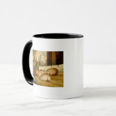 Mug Trois porcs avec le château à l'arrière-plan (Devant gauche)