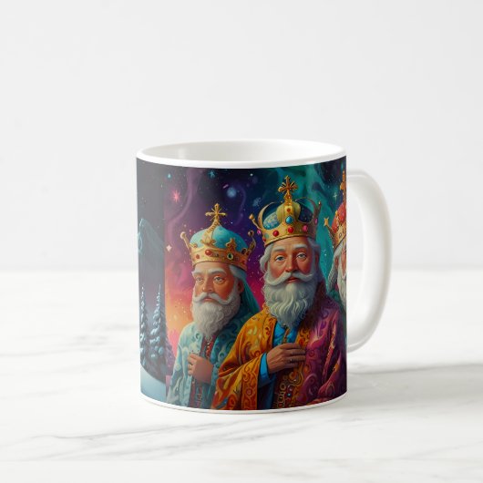 Mug Trois rois Joyeux Noël (Devant droit)