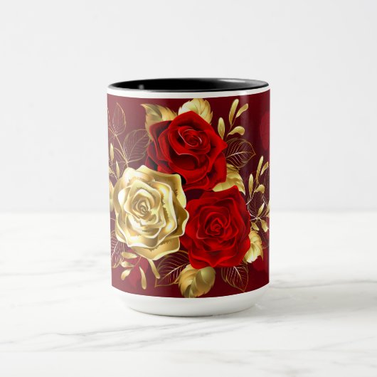 Mug Trois Roses de bijoux (Centre)