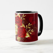 Mug Trois Roses de bijoux (Devant droit)