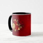 Mug Trois roses en bijoux (Devant gauche)