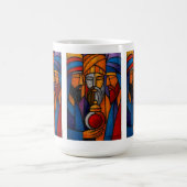 Mug Trois Sages Verre Moderne Coloré (Centre)