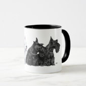 Mug Trois Scotties et un Westie (Devant droit)
