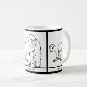 Mug Trois singes encore plus sages apportent une nouve (Devant droit)