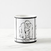 Mug Trois singes encore plus sages apportent une nouve (Centre)