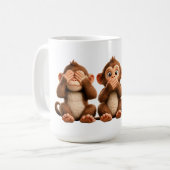 Mug Trois singes sages (Devant gauche)