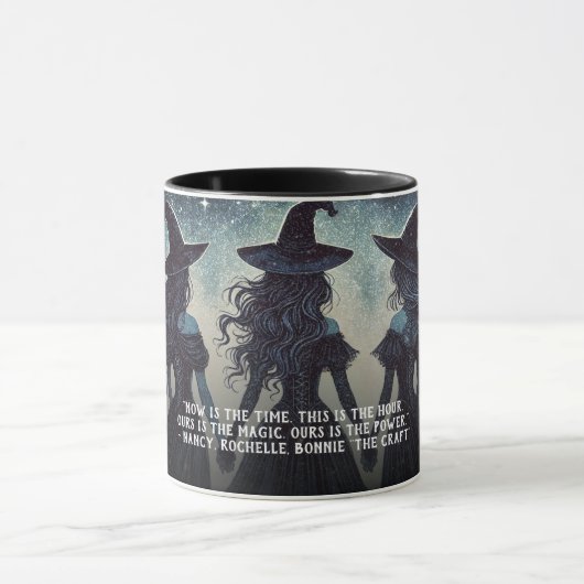 Mug Trois sorcières la nuit Halloween étoilé (Centre)