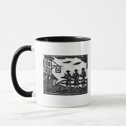 Mug Trois violoneurs, 'des ballades de Roxburghe de (Gauche)