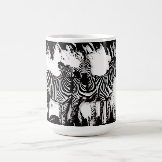 Mug Trois Zèbres Peignant (Centre)