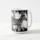 Mug Trois Zèbres Peignant (Devant droit)