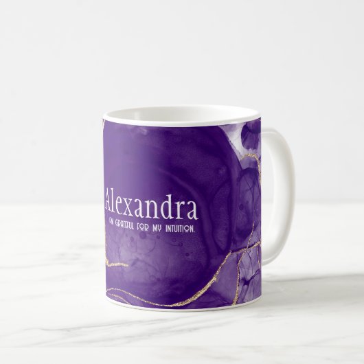 Mug Troisième oeil Chakra avec affirmation (Devant droit)
