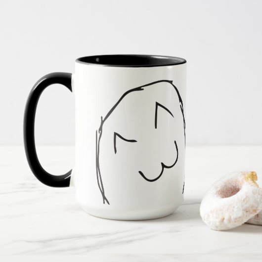 Mug Troll LeMe Memes BLITHESOME DRÔLE - MODIFIABLE (Avec donut)