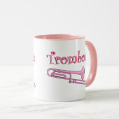 Mug Trombone rose (Devant droit)