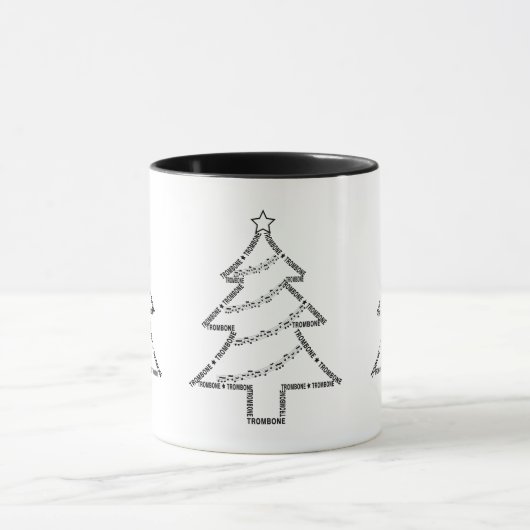 Mug Trombone Texte Arbre de Noël (Centre)