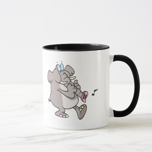 Mug trompette idiot corne éléphant tooting tronc (Droite)