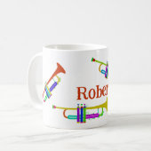 Mug Trompettes colorées Personnalisées (Devant gauche)