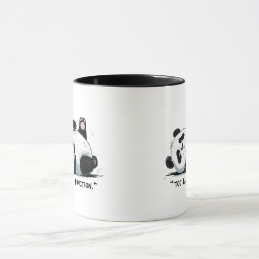 Mug Trop azy pour fonctionner - Lazy Panda (Centre)