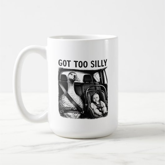 Mug Trop bête Canard Siège Auto Bébé Drôle G (Gauche)
