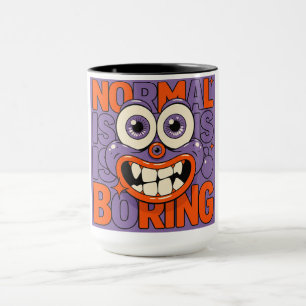 Mug Trop bizarre pour s'intégrer – Dessin animé surréa