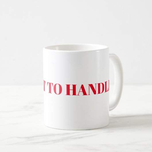Mug - Trop chaud à gérer (Devant droit)