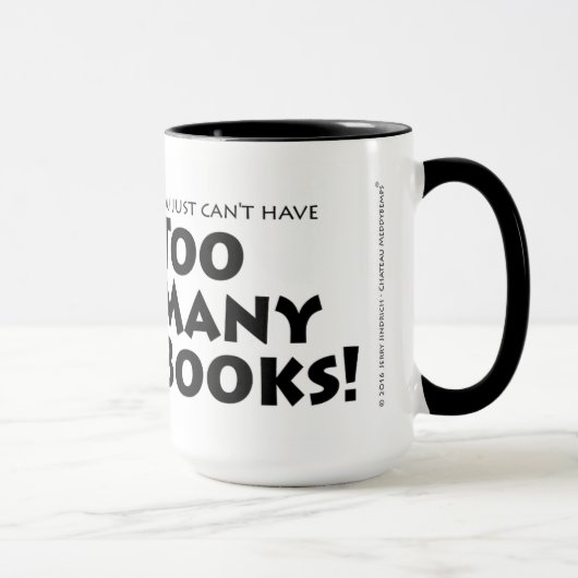 Mug Trop de livres (Droite)