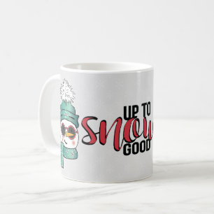 Mug Trop de neige - Snowman en Casquette et Écarf