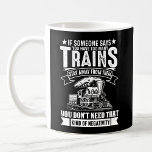 Mug Trop de trains, train de chemin de fer à vapeur<br><div class="desc">N'importe quel passionné de train à vapeur aimera ce design - Voir mon magasin pour beaucoup plus de cadeaux de train à vapeur.</div>