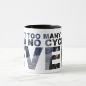 Mug Trop de vélos n'ont indiqué aucun recyclage (Centre)