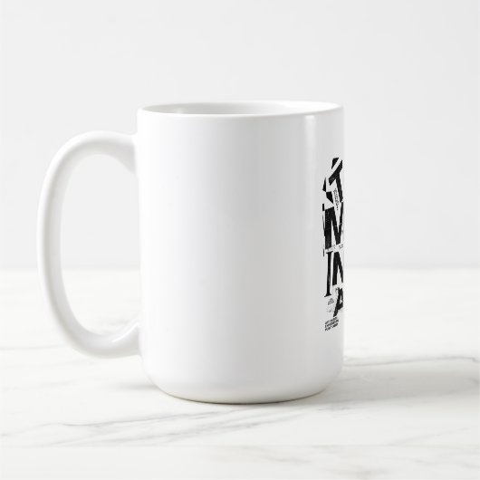 Mug TROP D'INFORMATIONS | Typographie Street Brutalist (Gauche)