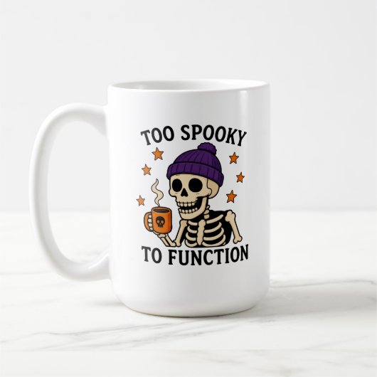 Mug Trop effrayant pour fonctionner (Gauche)