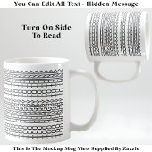 Mug Trop Faim Pour Penser Message Caché 136GW Drôle