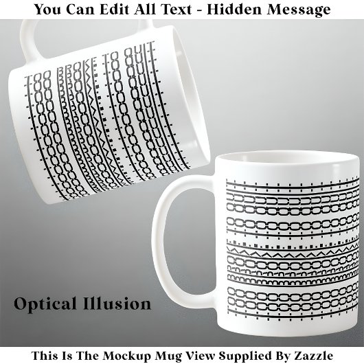 Mug Trop Fractionné Pour Quitter Le Travail Du Message