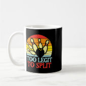 Mug Trop Léger Pour Diviser L'Équipe De Bowling Retro (Gauche)