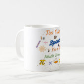 Mug Trop Mignon pour Effrayer Prof de Maths Halloween (Devant gauche)