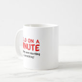 Mug Trop réagir à la boue drôle (Devant gauche)