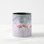 Mug Tropcal Cute Family Pink Flamingos (Centre)