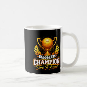 Mug Trophée de champion de football drôle