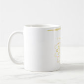 Mug Trophée de fleurs géométriques d'or (Gauche)