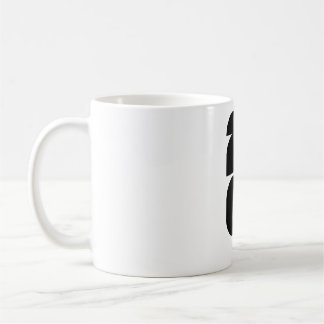 Mug Trophée de football minimaliste silhouette blanche